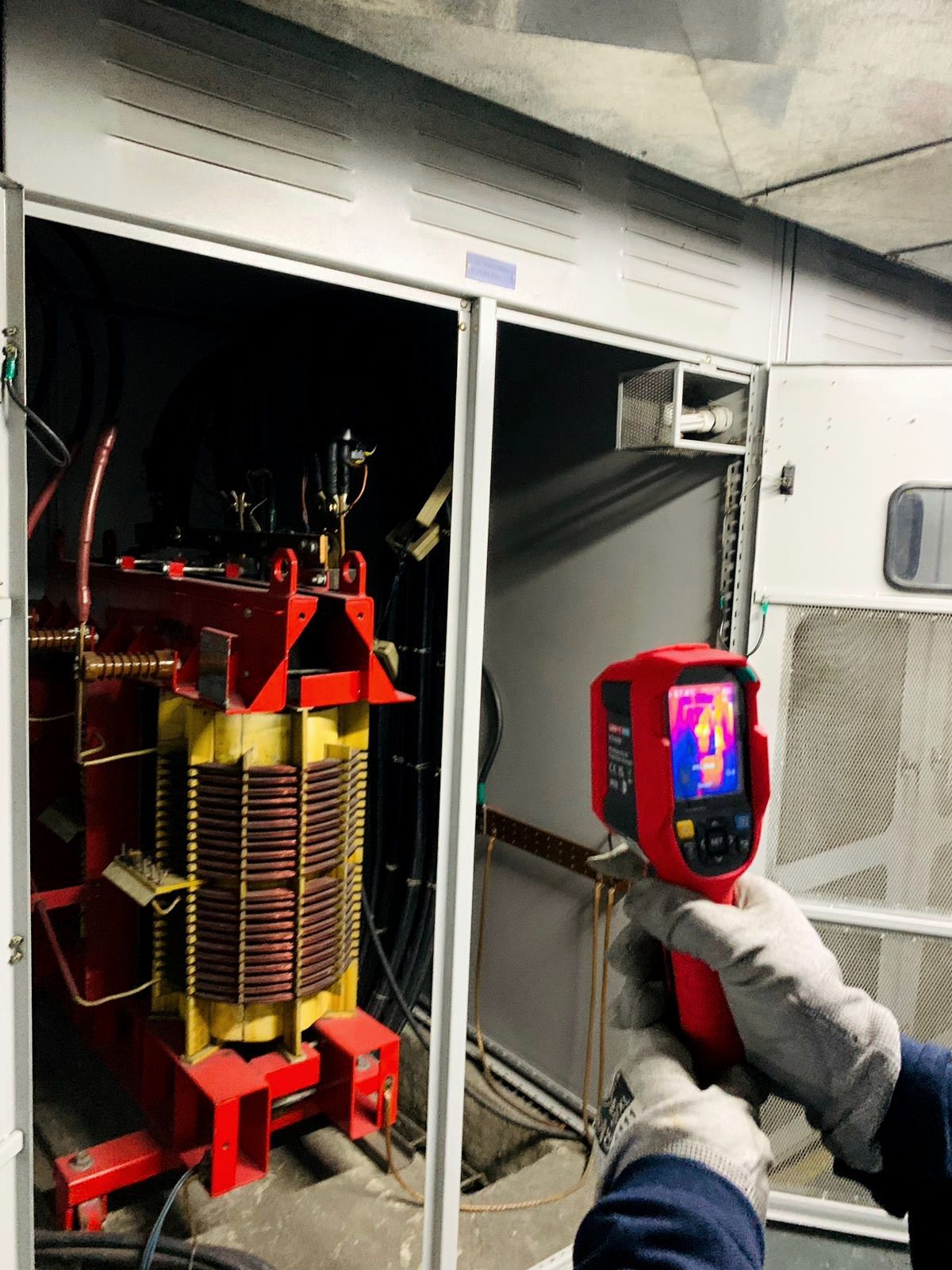 Inspección termográfica de un transformador seco